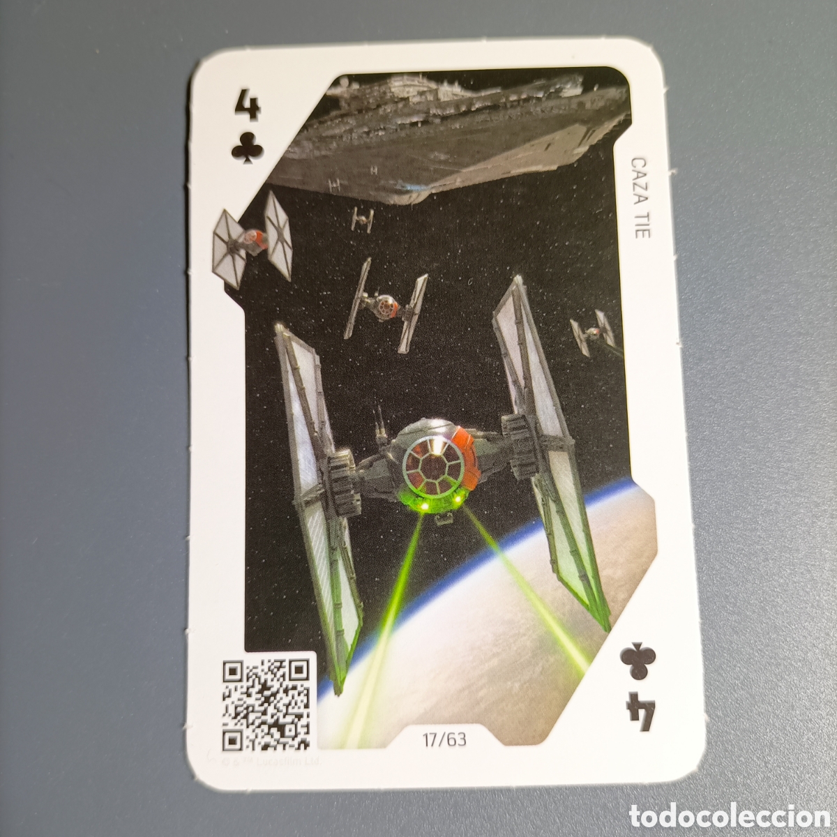 Trading Cards: STAR WARS CARREFOUR 2021 /JUEGO DE CARTAS / CROMO TRADING CARD №17/63 CAZA TIE