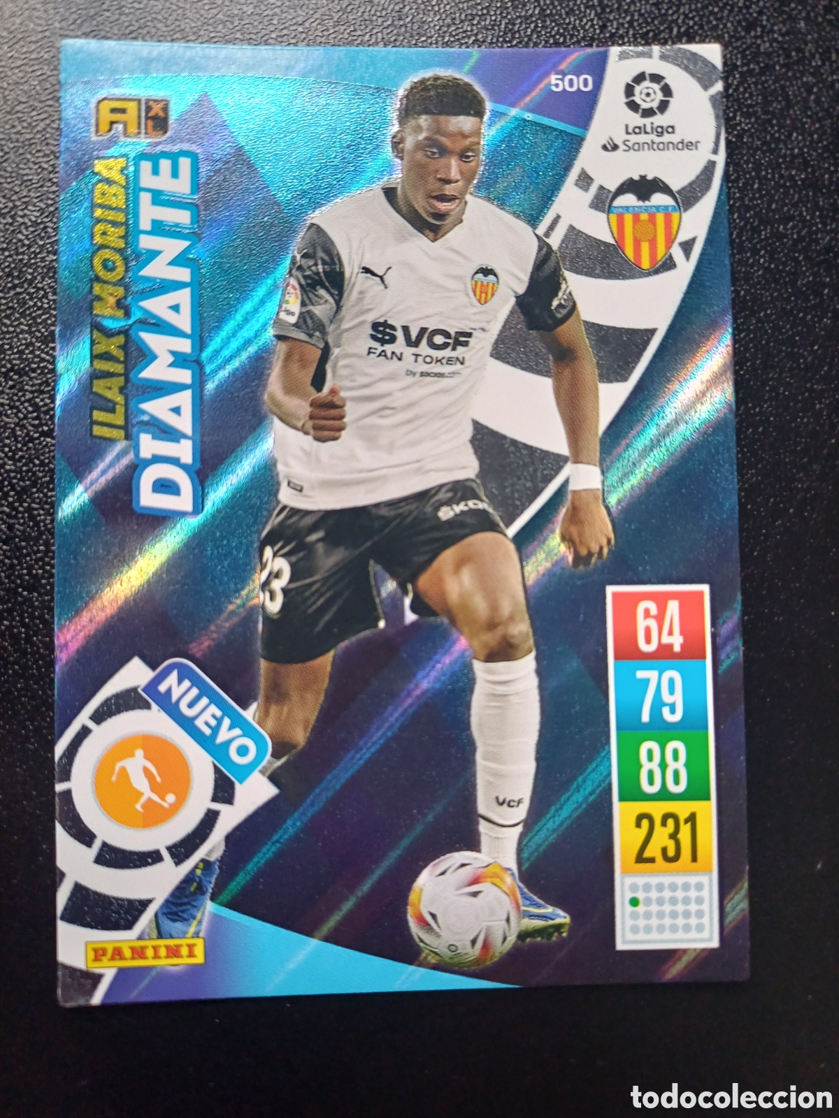 Sammelkarten: #500 ILAIX MORIBA VALENCIA CF NUEVO DIAMANTE PANINI ADRENALYN XL 2021-22