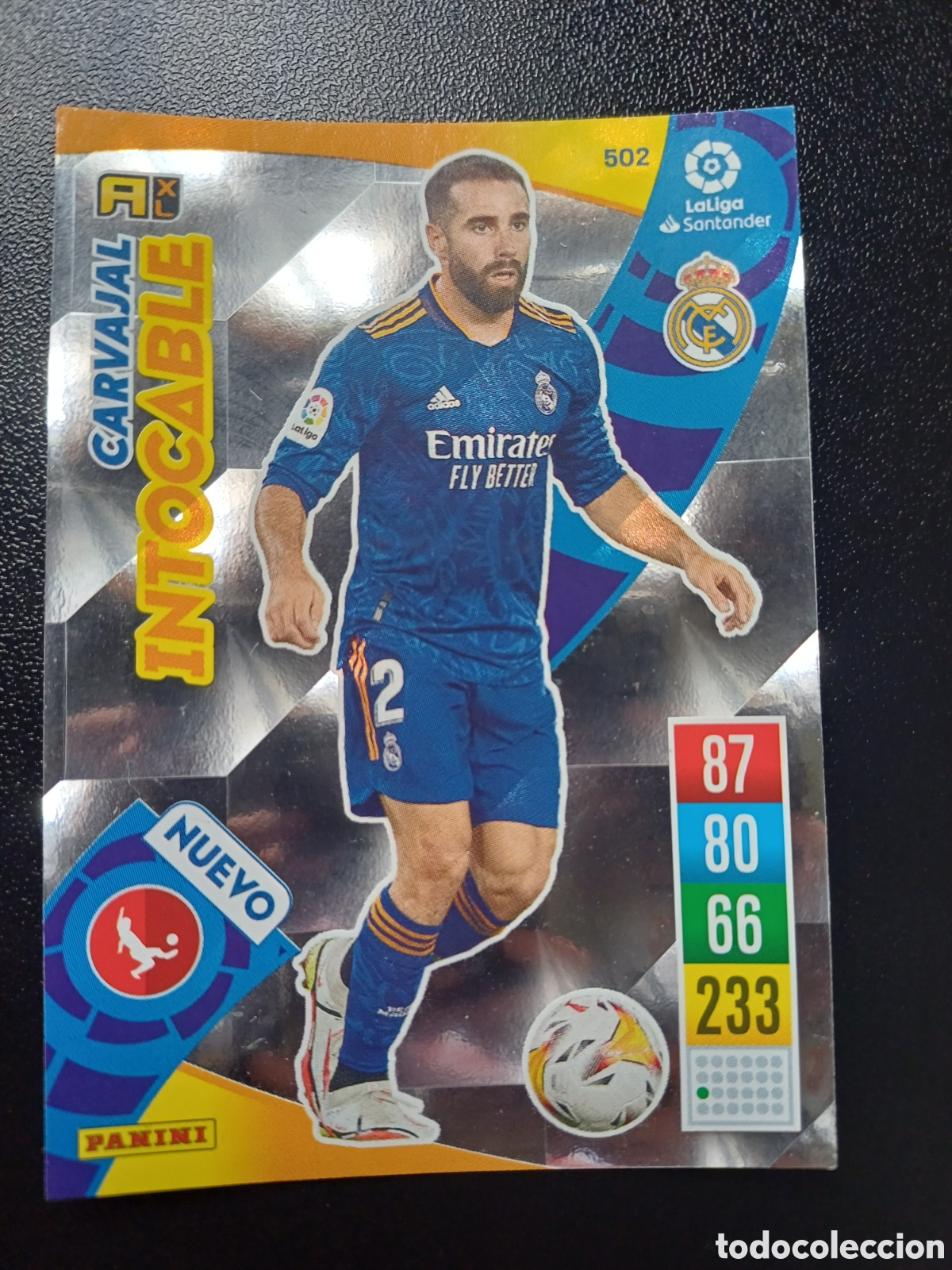 Cartas Colecion&aacute;veis: #502 CARVAJAL REAL MADRID NUEVO INTOCABLE PANINI ADRENALYN XL 2021-22
