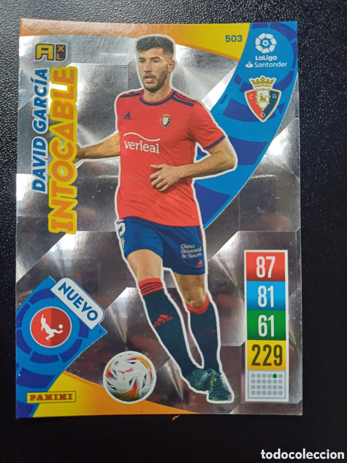 Cartas Colecion&aacute;veis: #503 DAVID GARCIA CA OSASUNA NUEVO INTOCABLE PANINI ADRENALYN XL 2021-22