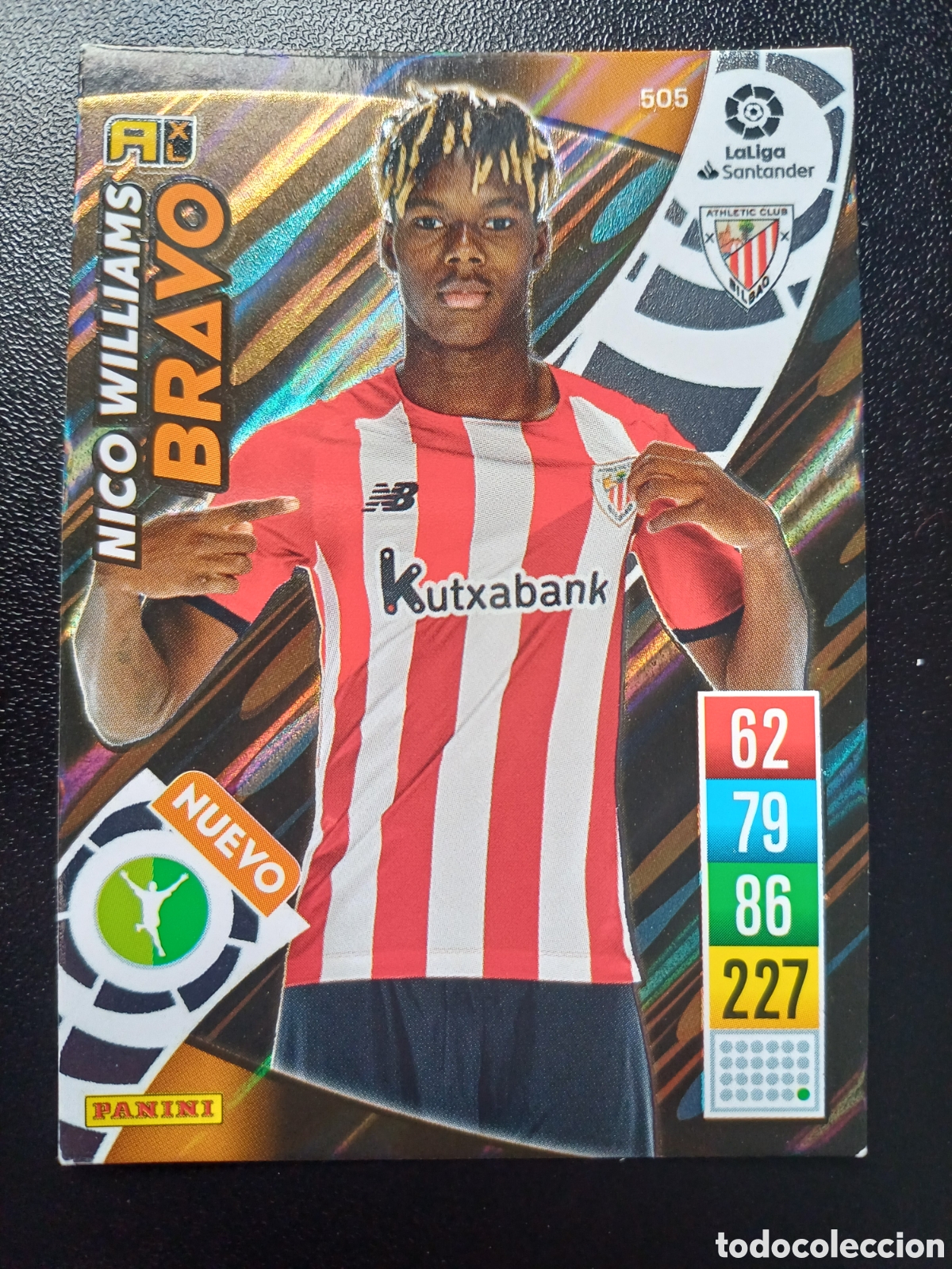 Cartas Colecion&aacute;veis: #505 NICO WILLIAMS ATHLETIC BILBAO NUEVO BRAVO PANINI ADRENALYN XL 2021-22