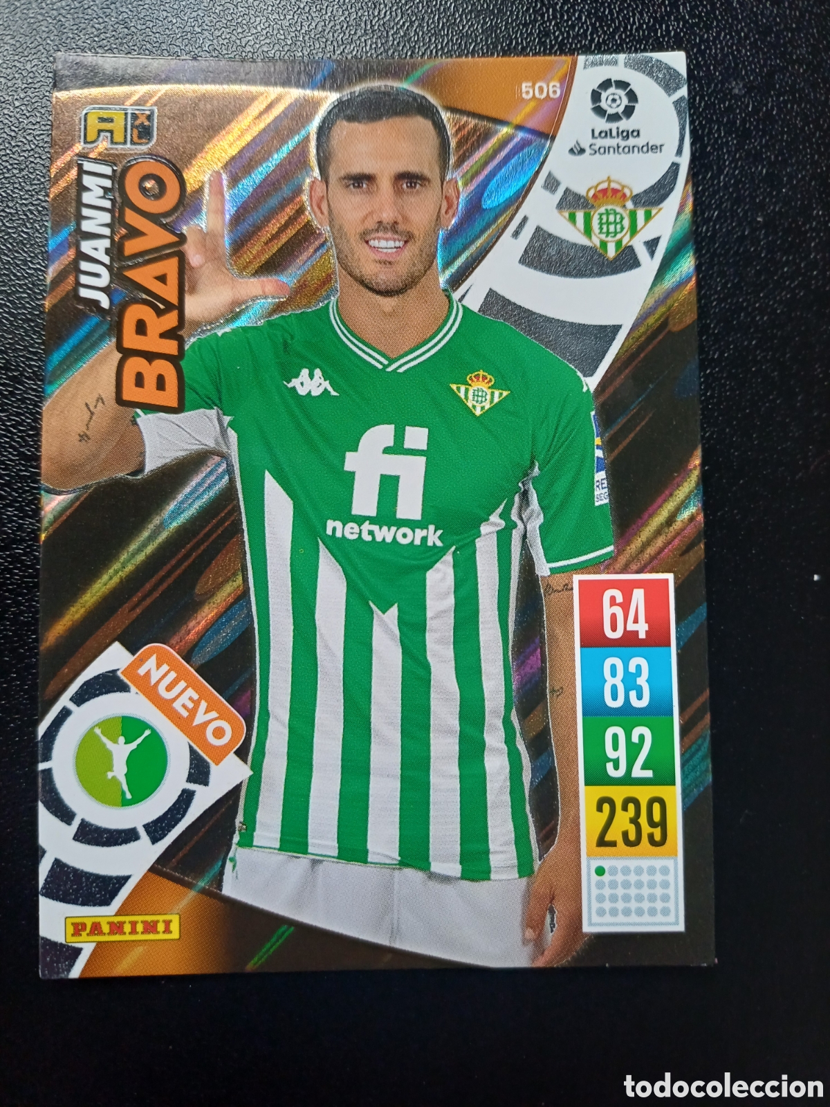 Cartas Colecion&aacute;veis: #506 JUANMI REAL BETIS BALOMPIE NUEVO BRAVO PANINI ADRENALYN XL 2021-22