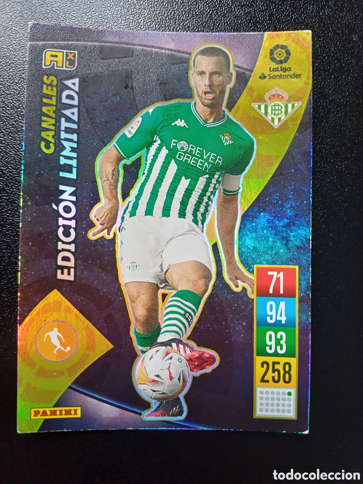 Figurine Collezionabili: CANALES REAL BETIS BALOMPIE EDICION LIMITADA PANINI ADRENALYN XL 2021-22