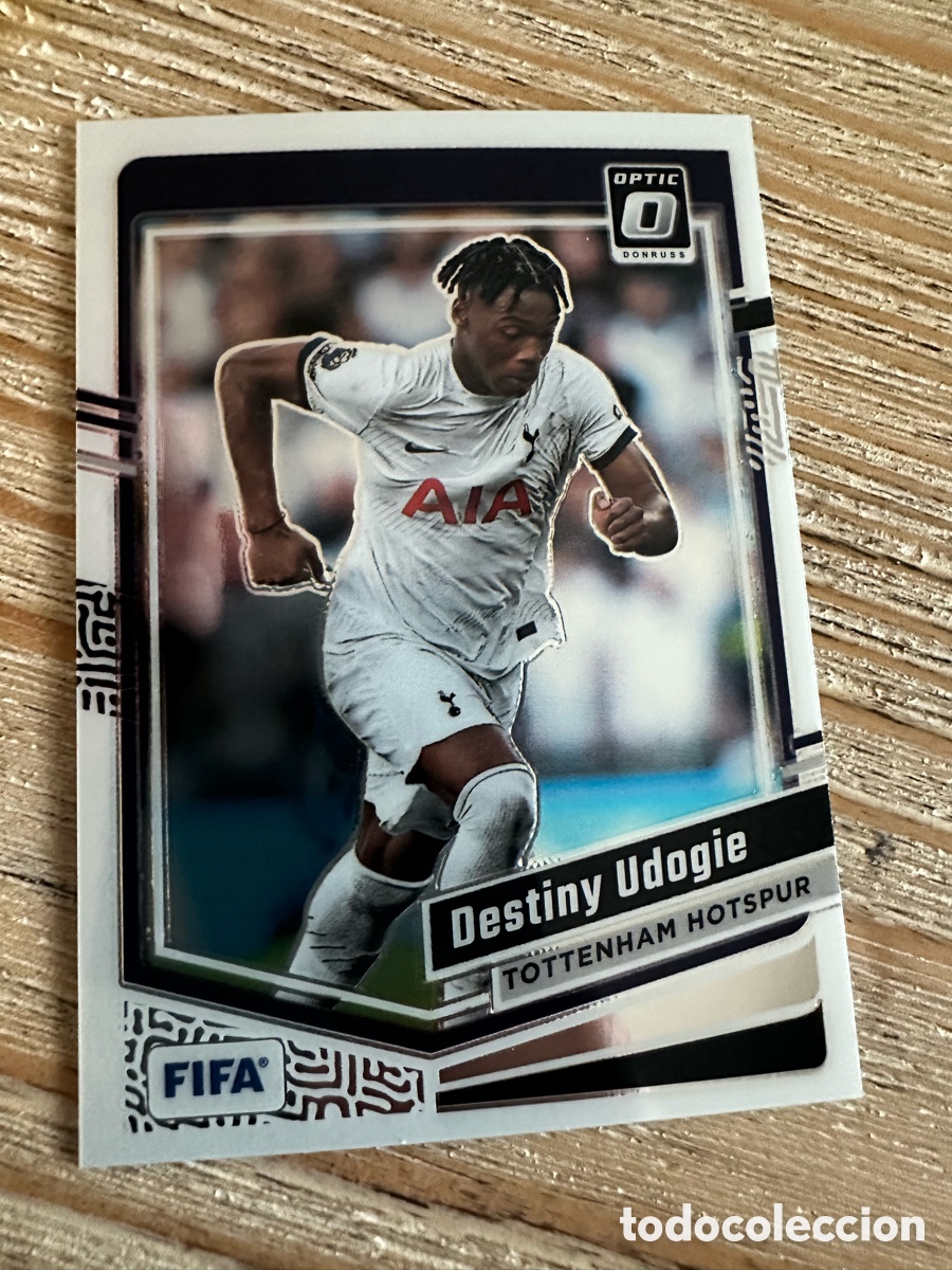 Trading Cards: DESTINY UDOGIE TOTTENHAM HOTSPUR 107 PARALLEL DONRUSS SOCCER PANINI 2023-24 23 24