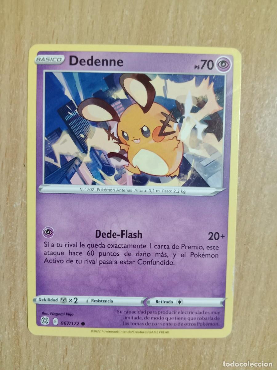 Trading Cards: DEDENNE 067/172 - CARTA POK&Eacute;MON - ESPADA Y ESCUDO, ASTROS BRILLANTES - A&Ntilde;O 2022.