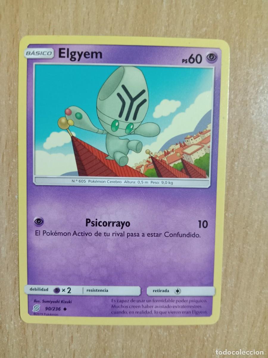 Trading Cards: ELGYEM 090/236 - CARTA POK&Eacute;MON - SOL Y LUNA, MENTES UNIDAS - A&Ntilde;O 2019.