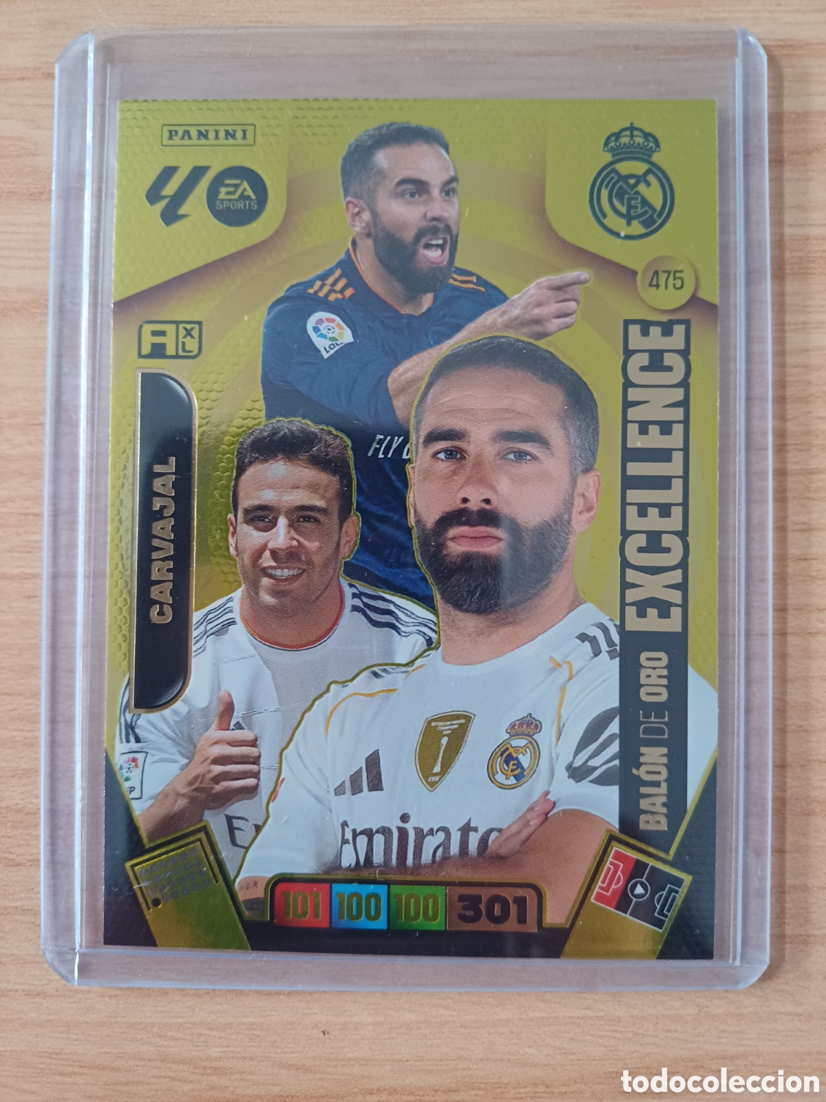 Trading Cards: #475 CARVAJAL REAL MADRID BALON DE ORO PANINI ADRENALYN XL 2025-26
