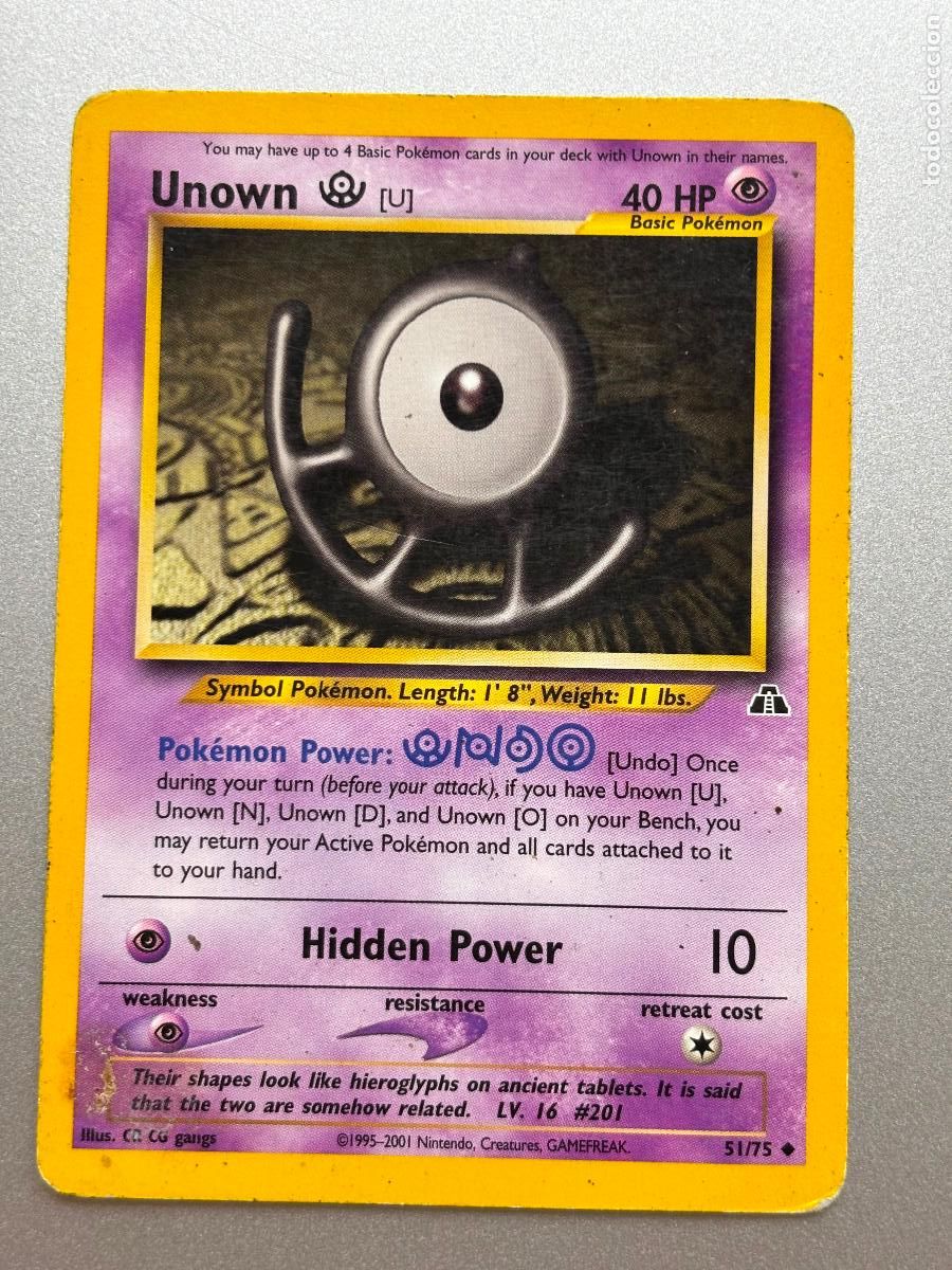 Trading Cards: POKEMON TCG - UNOWN ( NEO DISCOVERY # 51 )