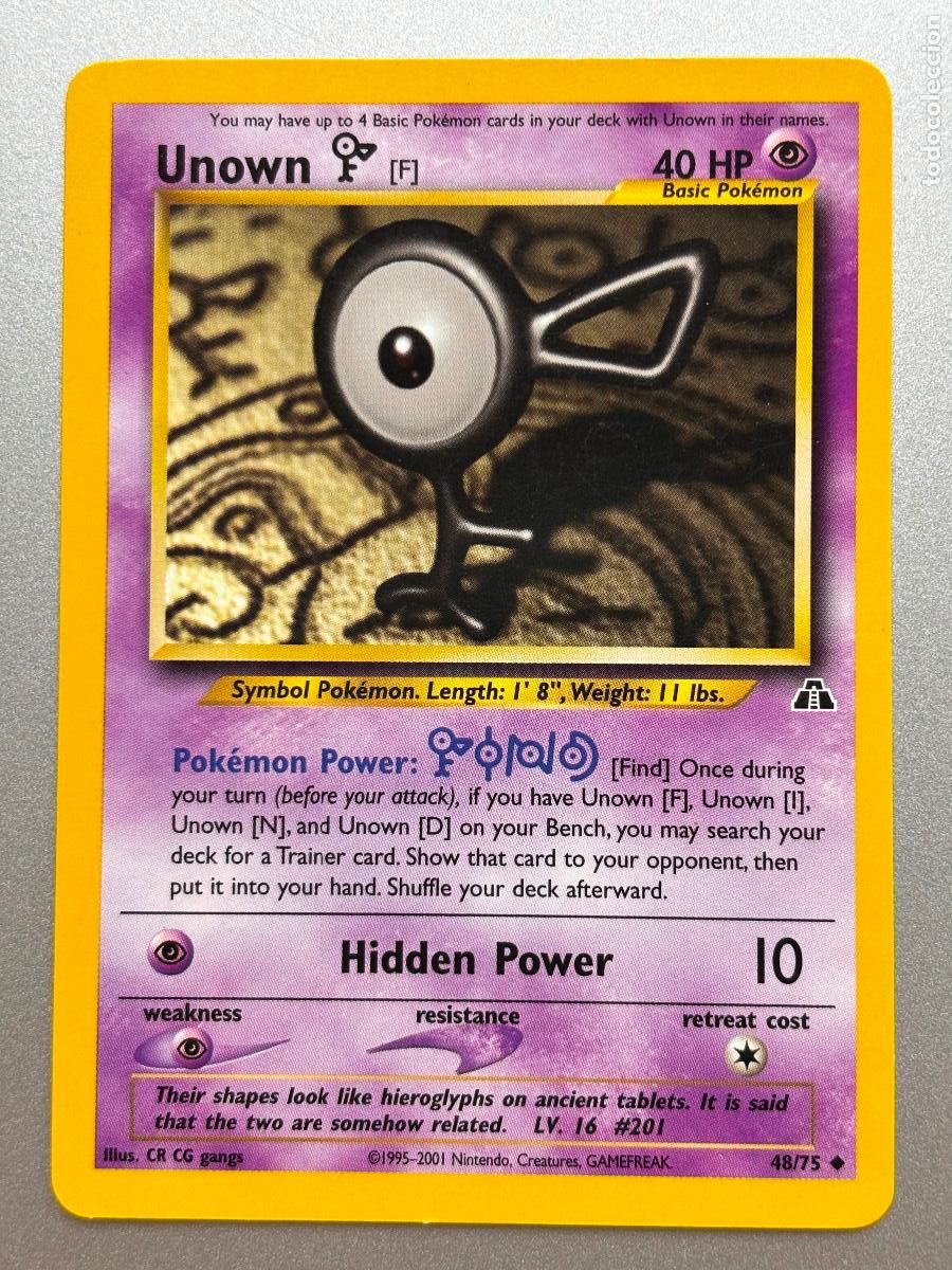 Trading Cards: POKEMON TCG - UNOWN ( NEO DISCOVERY # 48 )