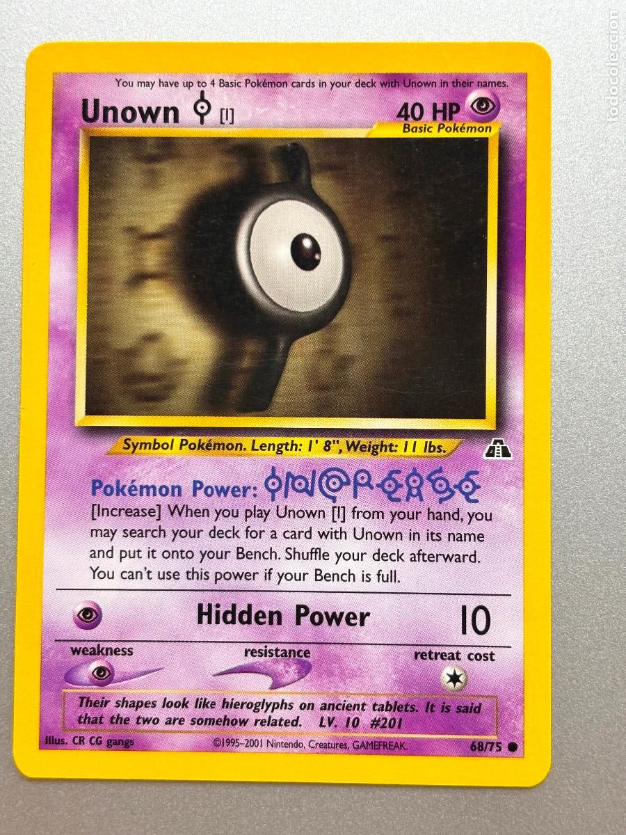 Trading Cards: POKEMON TCG - UNOWN ( NEO DISCOVERY # 68 )