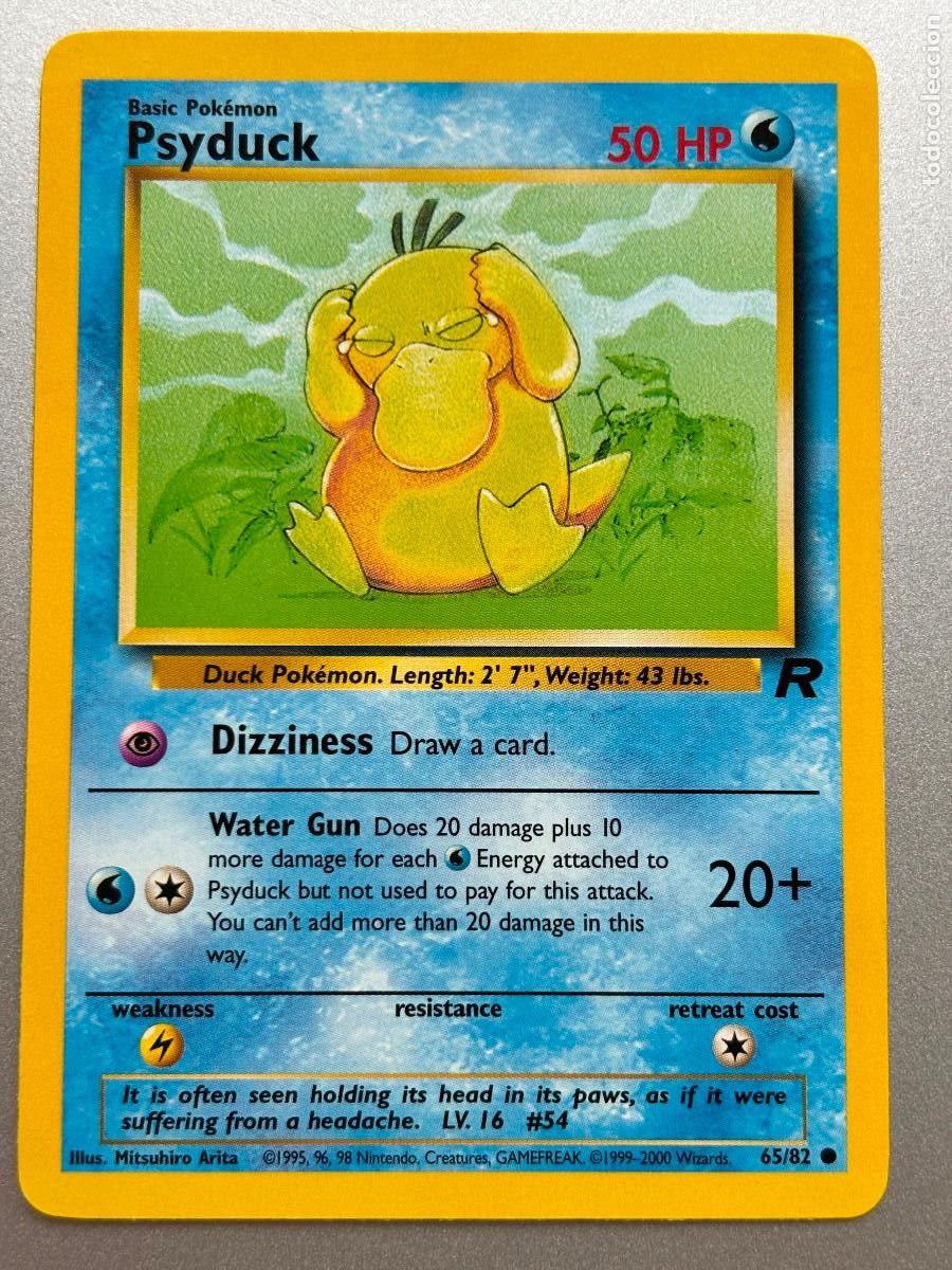 Trading Cards: POKEMON TCG - PSYDUCK ( TEAM ROCKET # 65 )