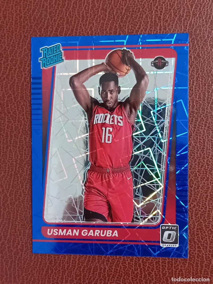 Trading Cards: Rookie Card 188 Usman Garuba Donruss Optic 2021-2022 Blue Velocity Prizm Parallel