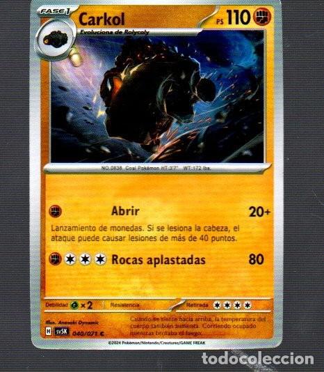 Trading Cards: CROMOS DE POK&Eacute;MON FASE 1 CARKOL PS 110- N &ordm; 0838 DEL A&Ntilde;O 2024