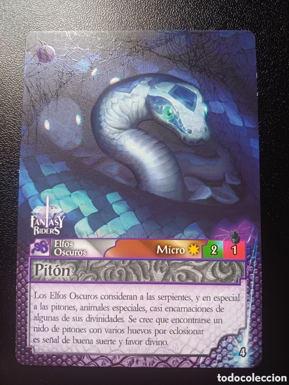 Trading Cards: #004 PITON MICRO PANINI FANTASY RIDERS LA INVASION DE LOS GIGANTES 2019
