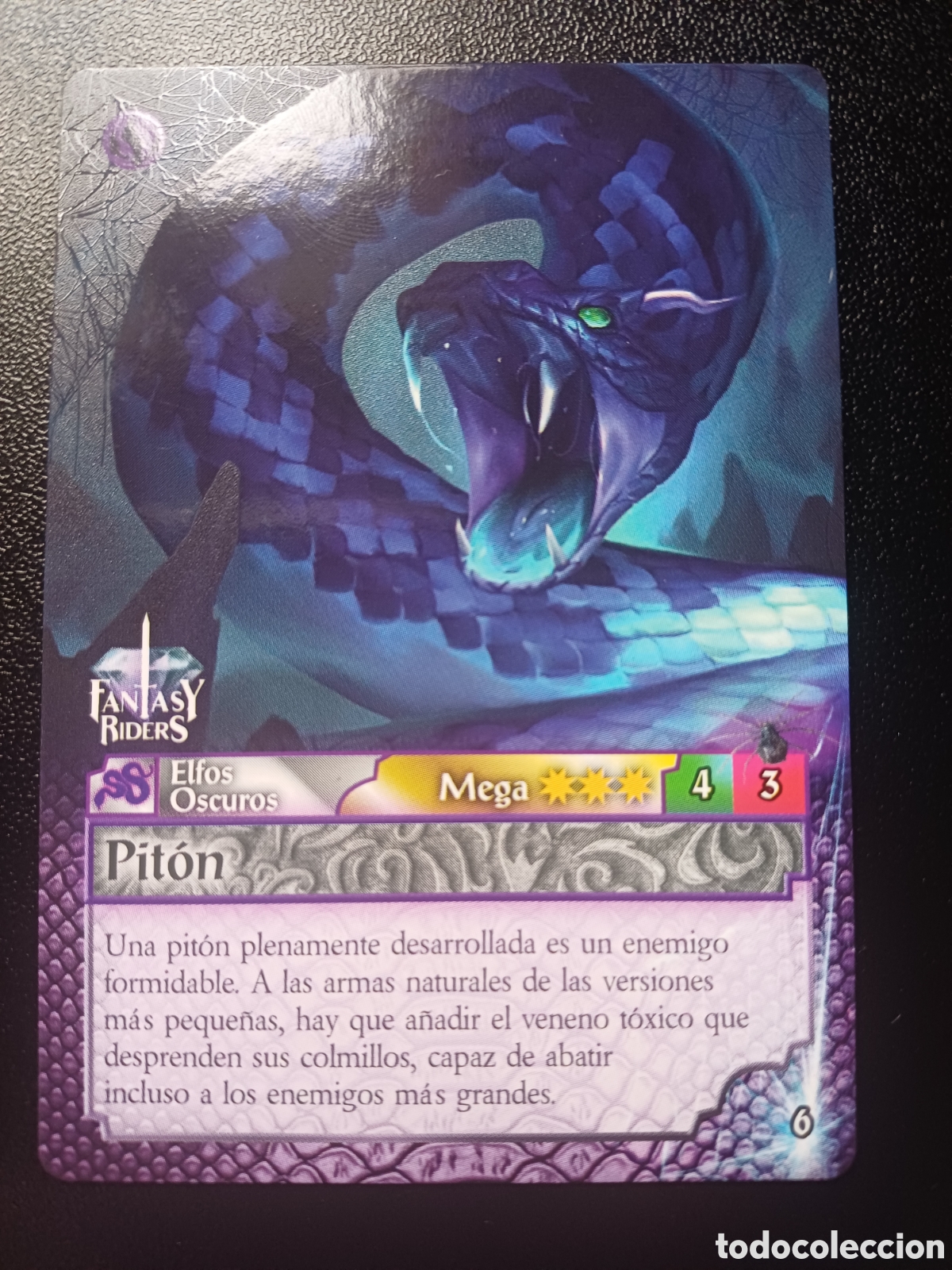 Trading Cards: #006 PITON MEGA PANINI FANTASY RIDERS LA INVASION DE LOS GIGANTES 2019