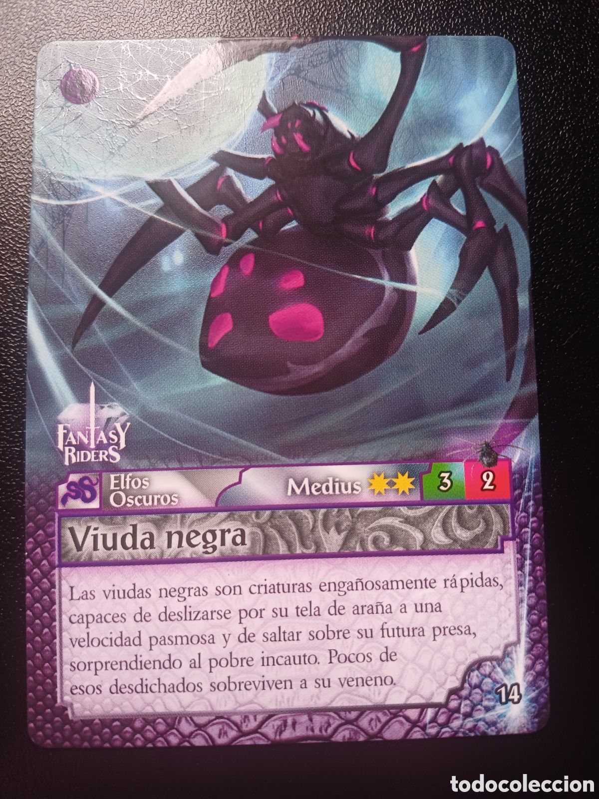 Trading Cards: #014 VIUDA NEGRA PANINI FANTASY RIDERS LA INVASION DE LOS GIGANTES 2019