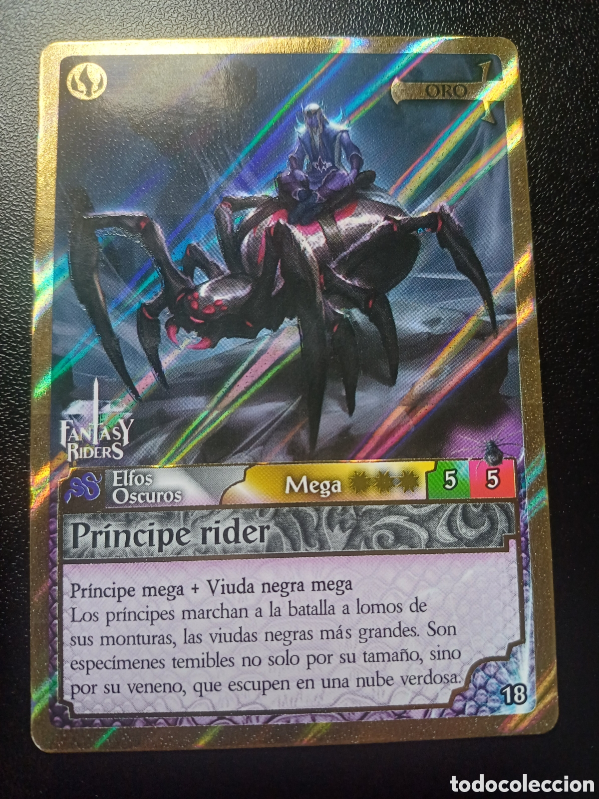 Trading Cards: #018 PRINCIPE RIDER MEGA ORO PANINI FANTASY RIDERS LA INVASION DE LOS GIGANTES 2019