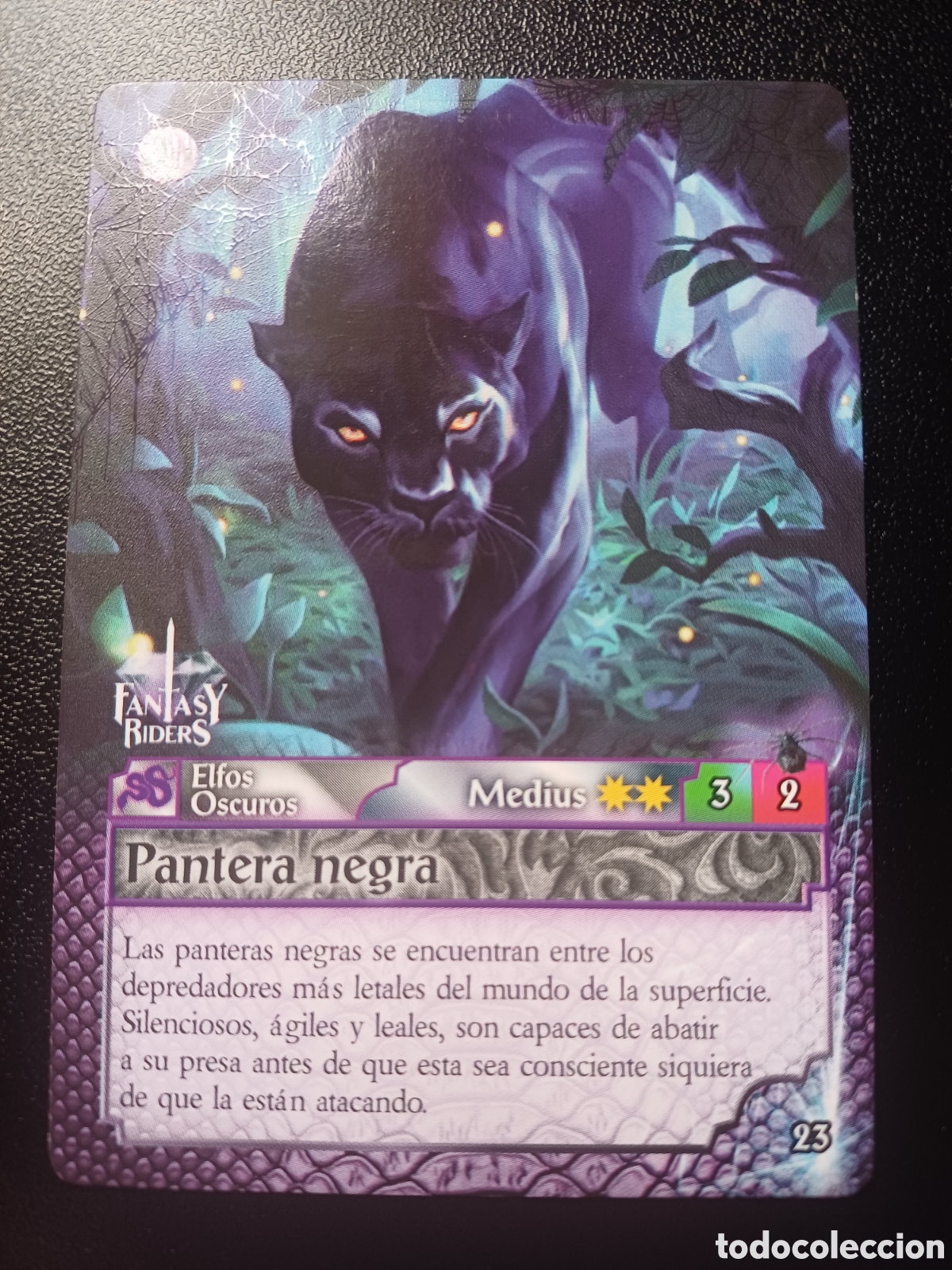 Trading Cards: #023 PANTERA NEGRA MEDIUS PANINI FANTASY RIDERS LA INVASION DE LOS GIGANTES 2019