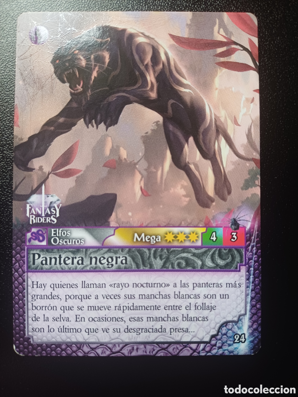 Trading Cards: #024 PANTERA NEGRA MEGA PANINI FANTASY RIDERS LA INVASION DE LOS GIGANTES 2019