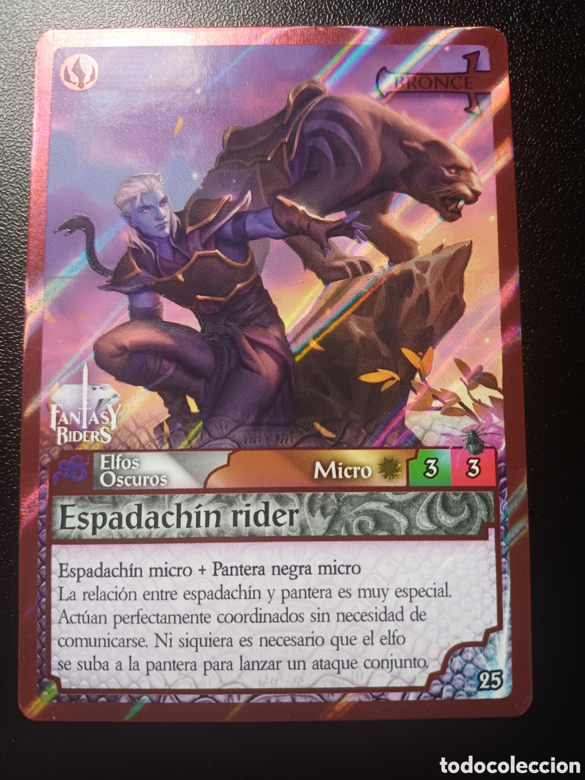 Trading Cards: #025 ESPADACHIN RIDER MICRO BRONCE PANINI FANTASY RIDERS LA INVASION DE LOS GIGANTES 2019