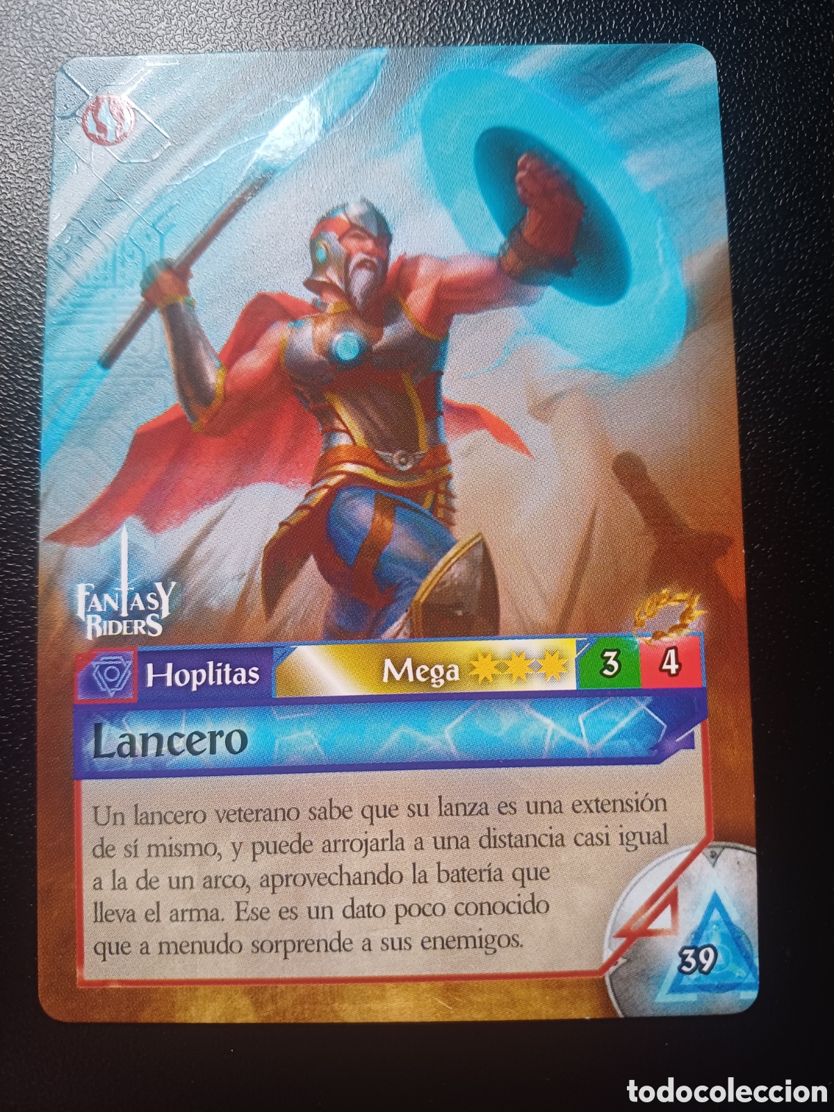 Trading Cards: #039 LANCERO MEGA PANINI FANTASY RIDERS LA INVASION DE LOS GIGANTES 2019