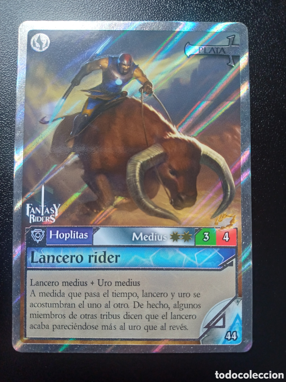 Trading Cards: #044 LANCERO RIDER MEDIUS PLATA PANINI FANTASY RIDERS LA INVASION DE LOS GIGANTES 2019