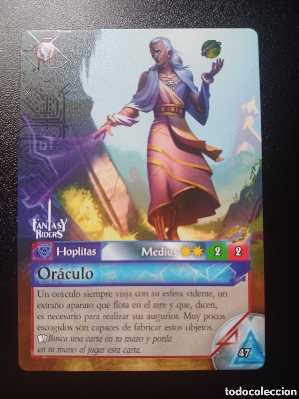 Trading Cards: #047 ORACULO MEDIUS PANINI FANTASY RIDERS LA INVASION DE LOS GIGANTES 2019