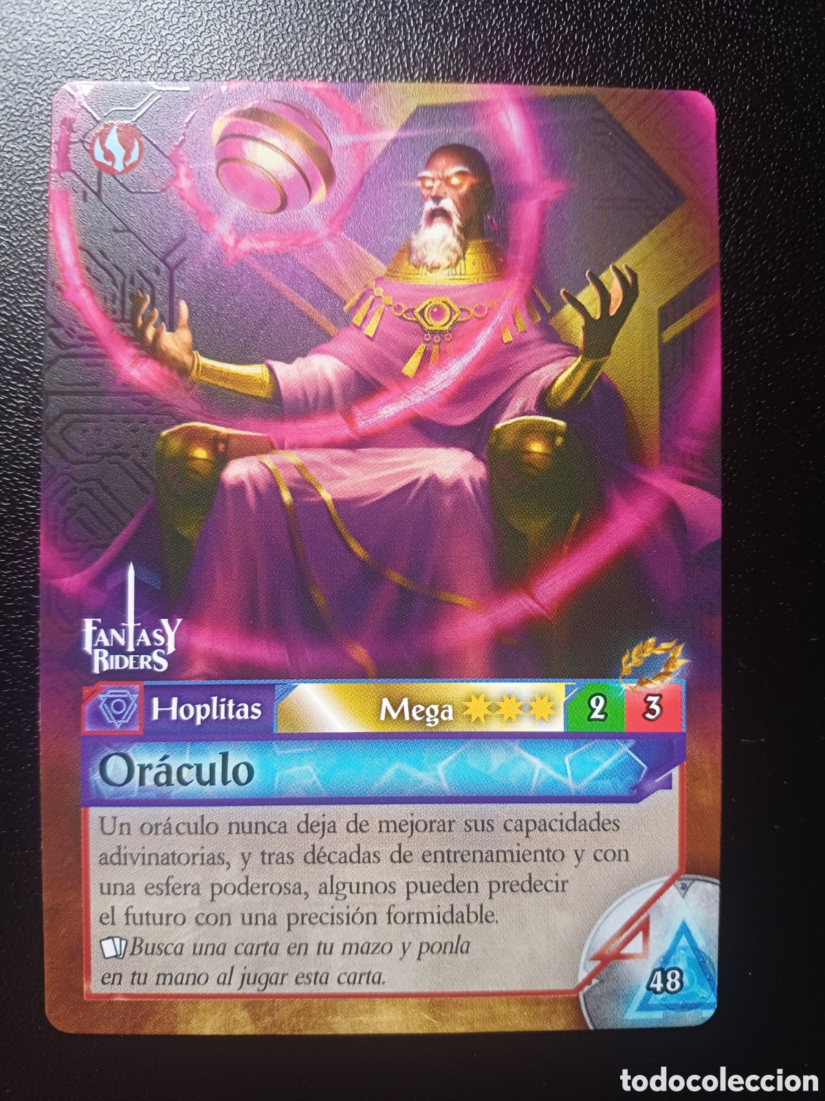 Trading Cards: #048 ORACULO MEGA PANINI FANTASY RIDERS LA INVASION DE LOS GIGANTES 2019