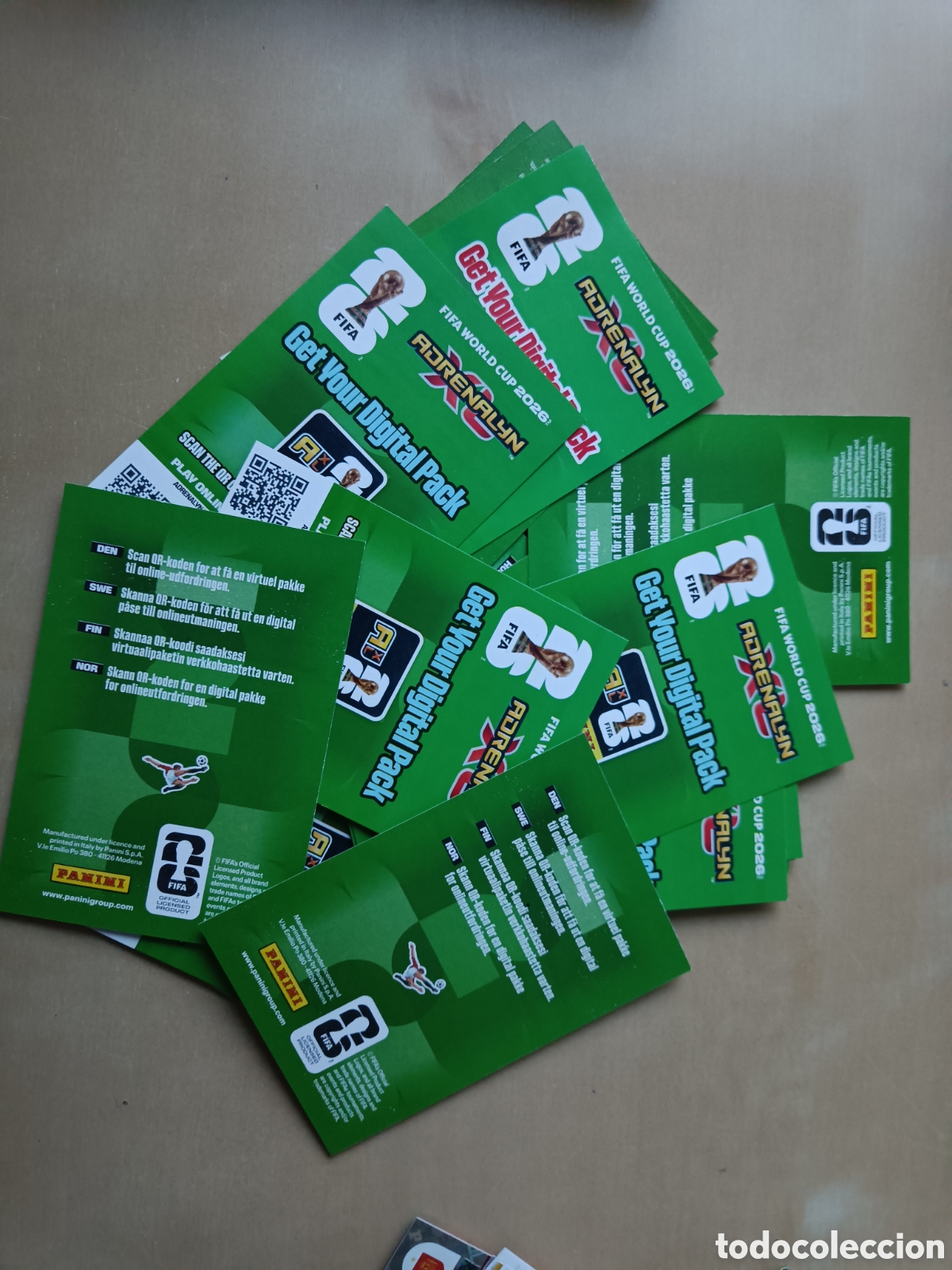 Trading Cards: LOTE 41 C&Oacute;DIGOS SIN USAR ADRENALYN WORLD CUP 2026 PANINI MUNDIAL DIGITAL PACKS