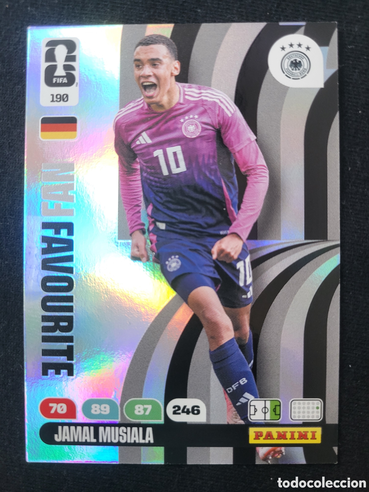 Trading Cards: 190 Jamal Musiala Fan Favourite / Adrenalyn XL World Cup 2026
