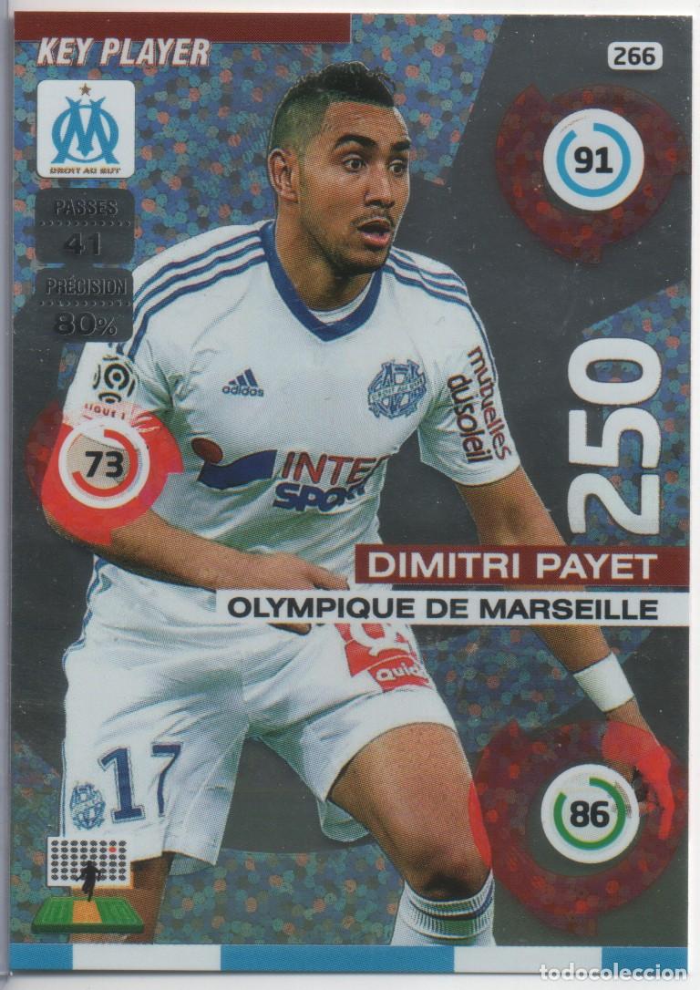 Trading Cards: Payet (Olimpique de Marsella) Key Player Adrenalyn XL 2015-16 de Panini