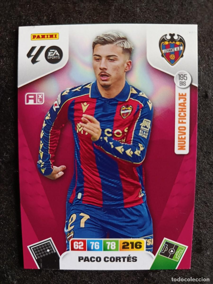 Trading Cards: ADRENALYN XL 2025/26. #195 BIS PACO CORT&Eacute;S &rdquo;NUEVO FICHAJE&rdquo; LEVANTE U.D.