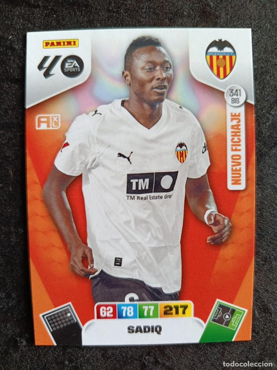 Trading Cards: ADRENALYN XL 2025/26. #341 BIS SADIQ. VALENCIA CF.