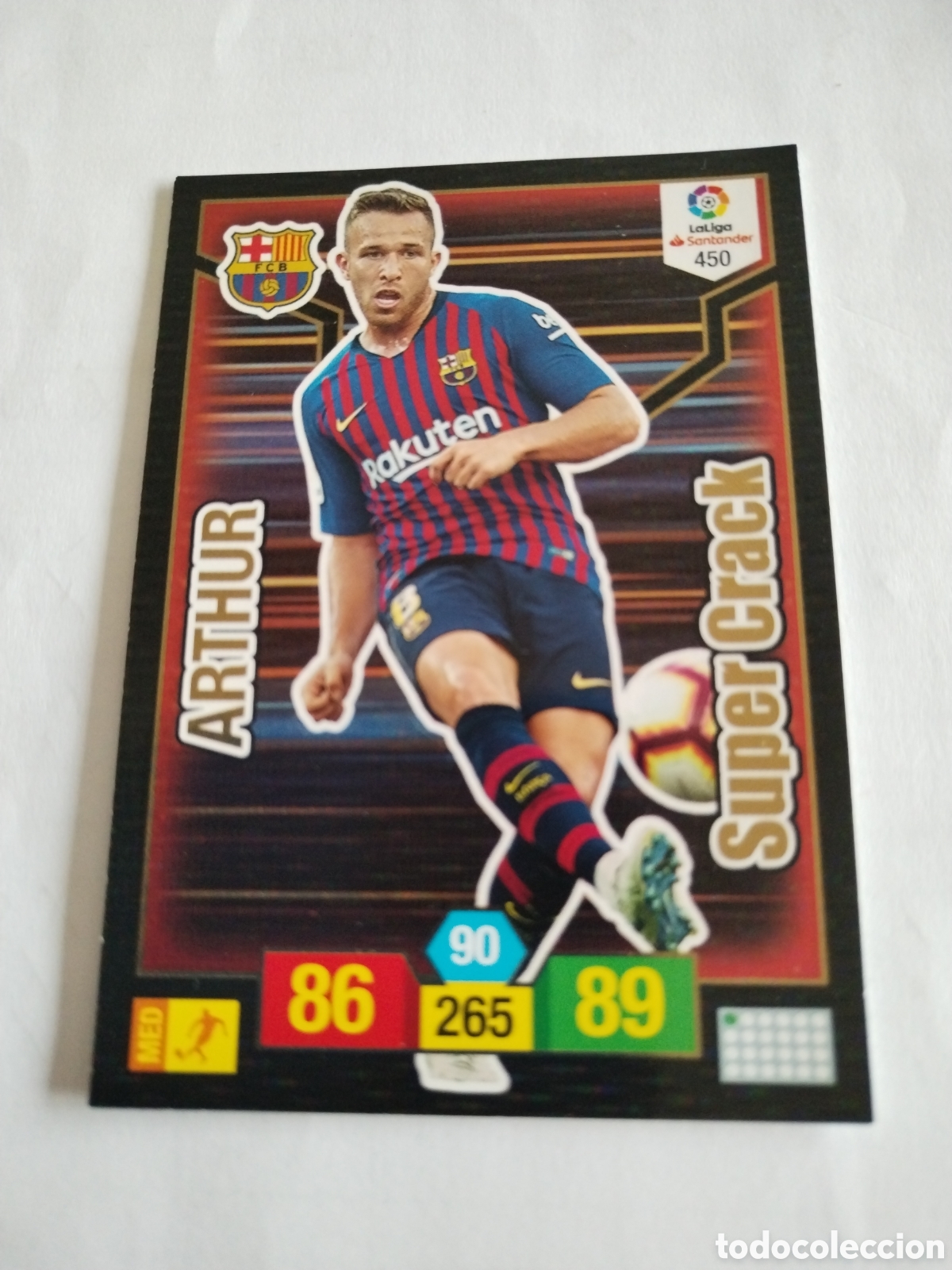 Trading Cards: Card adrenalyn XL panini 2018-19 F.C.Barcelona Arthur Super Crack Arthur