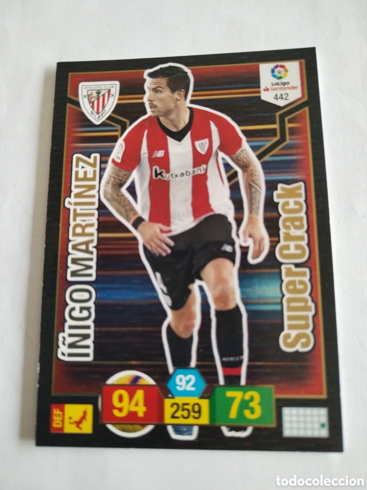Trading Cards: Card adrenalyn XL panini 2018-19 Athletic de Bilbao I&ntilde;igo Martinez Super Crack