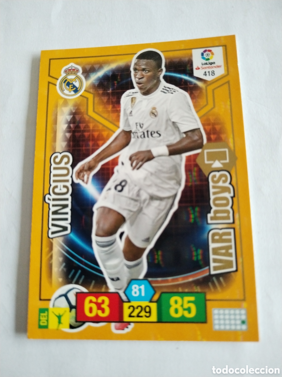 Trading Cards: Card adrenalyn XL panini 2018-19 Real Madrid Vinicius VAR boys