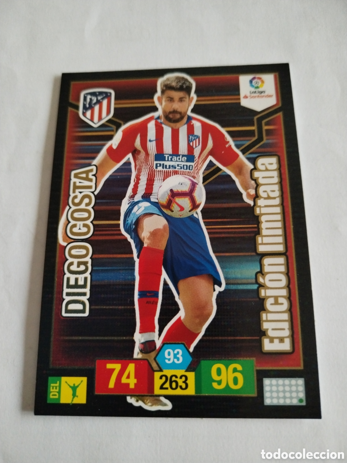 Trading Cards: Card adrenalyn XL panini 2018-19 Atl&eacute;tico de Madrid Diego Costa Edici&oacute;n Limitada