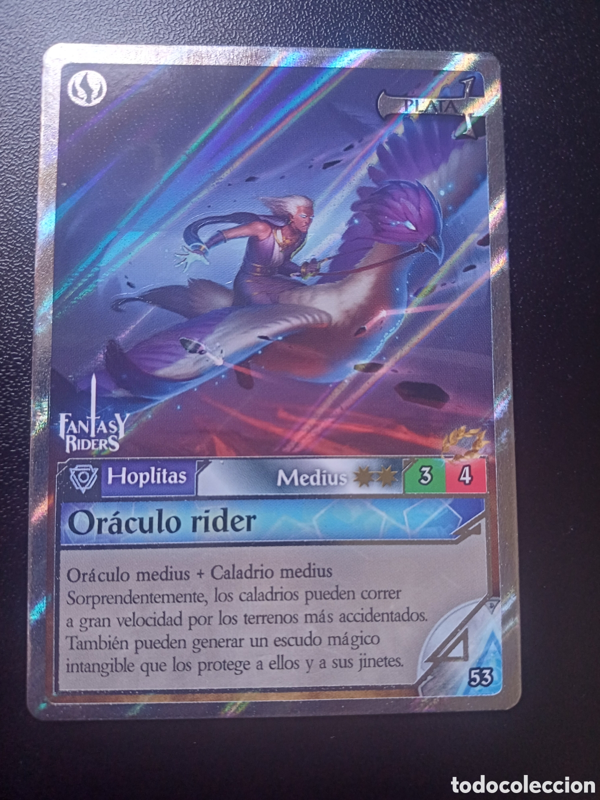 Trading Cards: #053 ORACULO RIDER MEDIUS PLATA PANINI FANTASY RIDERS LA INVASION DE LOS GIGANTES 2019