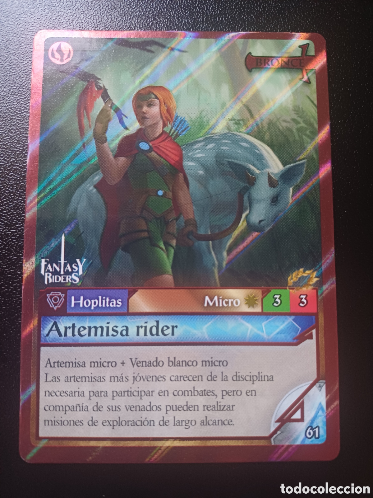 Trading Cards: #061 ARTEMISA RIDER MICRO BRONCE PANINI FANTASY RIDERS LA INVASION DE LOS GIGANTES 2019