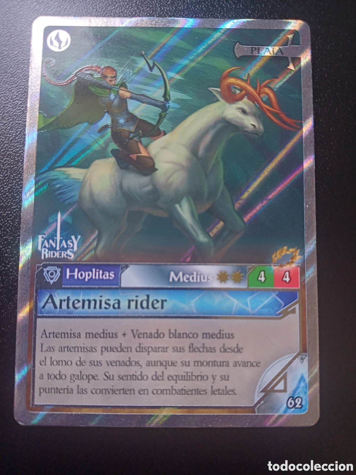 Trading Cards: #062 ARTEMISA RIDER MEDIUS PLATA PANINI FANTASY RIDERS LA INVASION DE LOS GIGANTES 2019