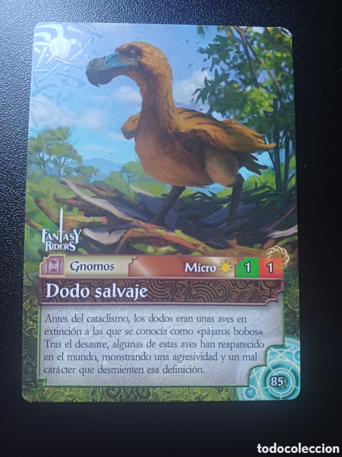 Trading Cards: #085 DODO SALVAJE MICRO PANINI FANTASY RIDERS LA INVASION DE LOS GIGANTES 2019