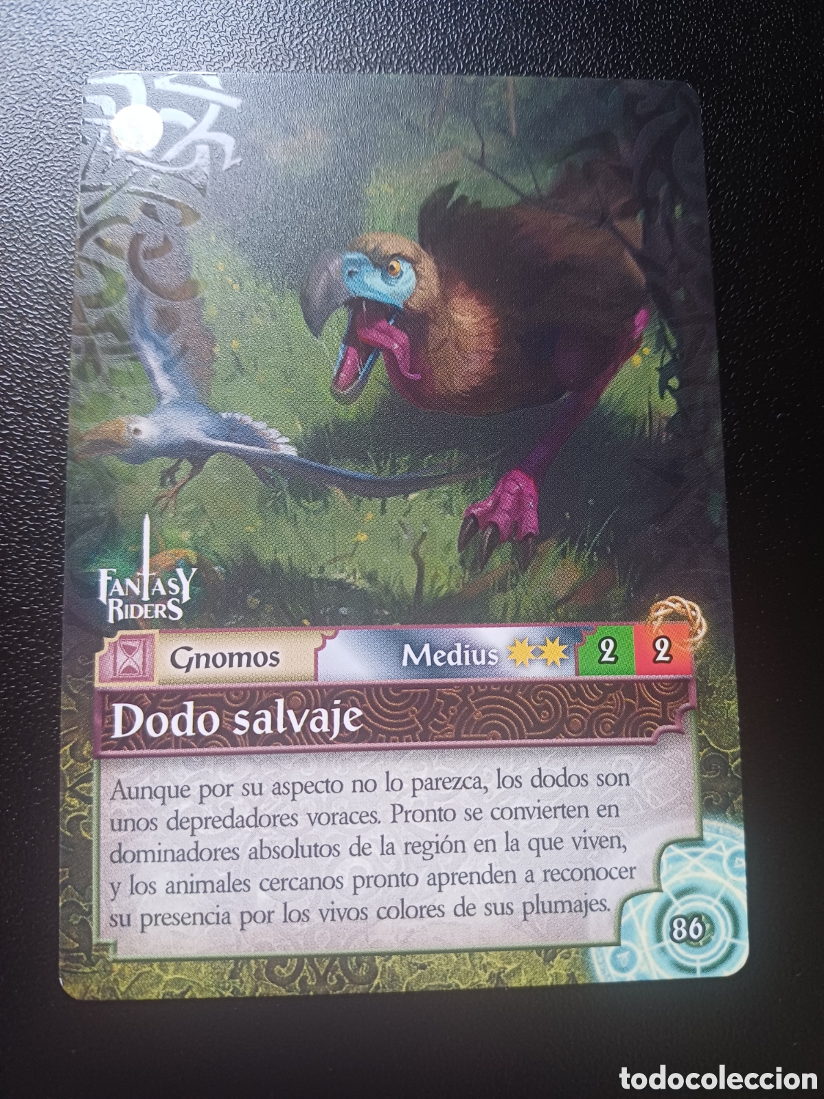 Trading Cards: #086 DODO SALVAJE MEDIUS PANINI FANTASY RIDERS LA INVASION DE LOS GIGANTES 2019