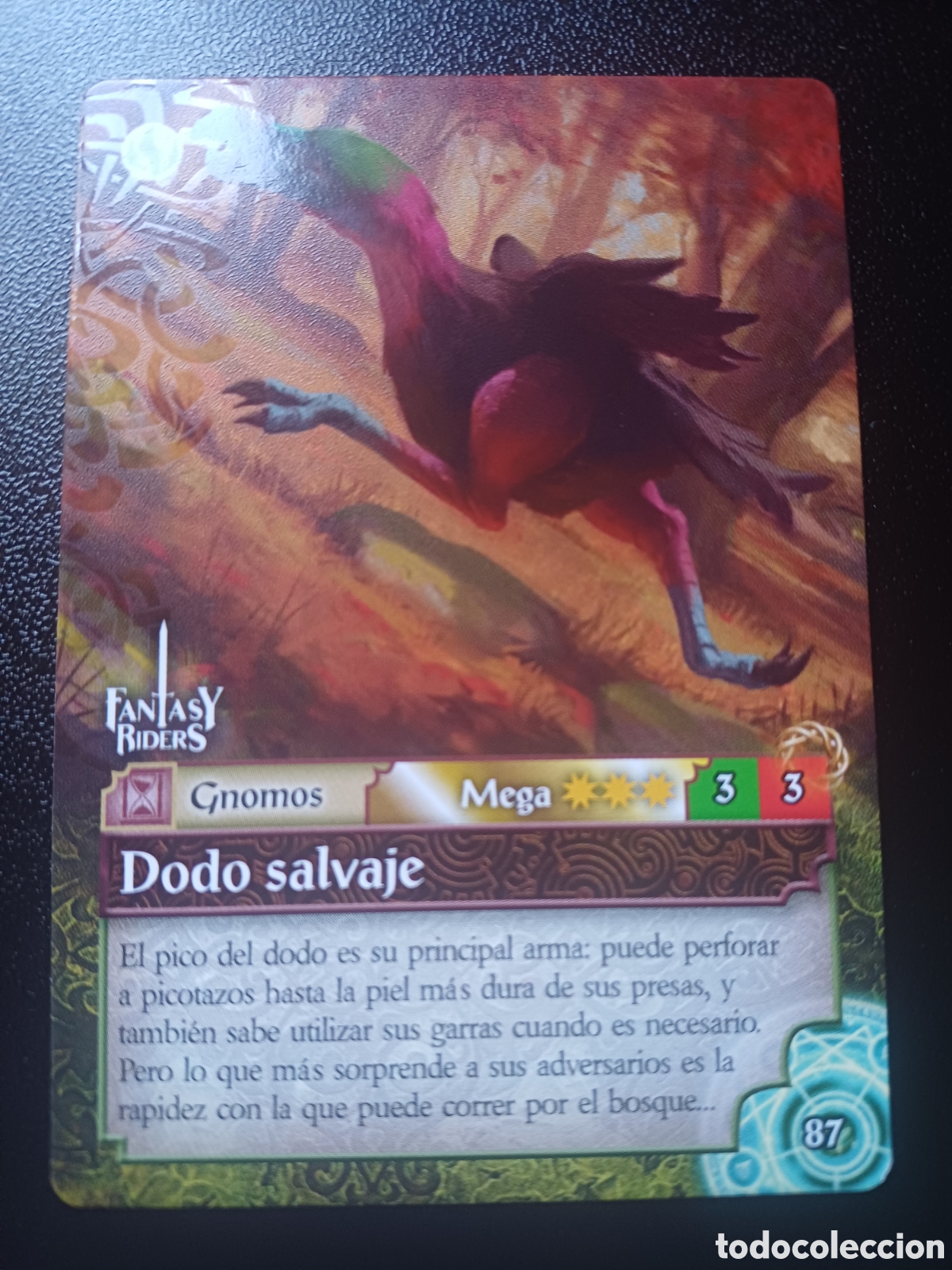Trading Cards: #087 DODO SALVAJE MEGA PANINI FANTASY RIDERS LA INVASION DE LOS GIGANTES 2019