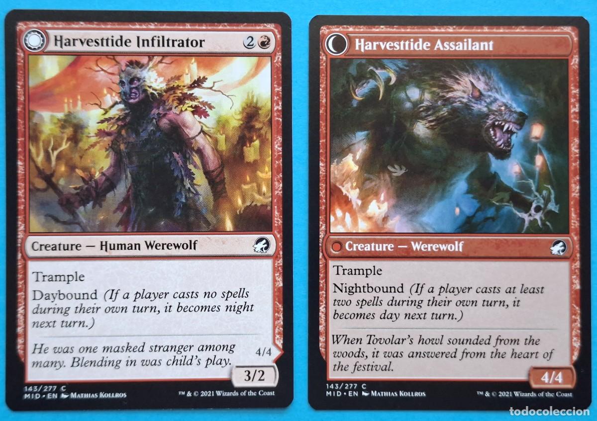 Trading Cards: DFC #143 Harvesttide Infiltrator / Assailant (Creature) MID 2021 MAGIC THE GATHERING Card