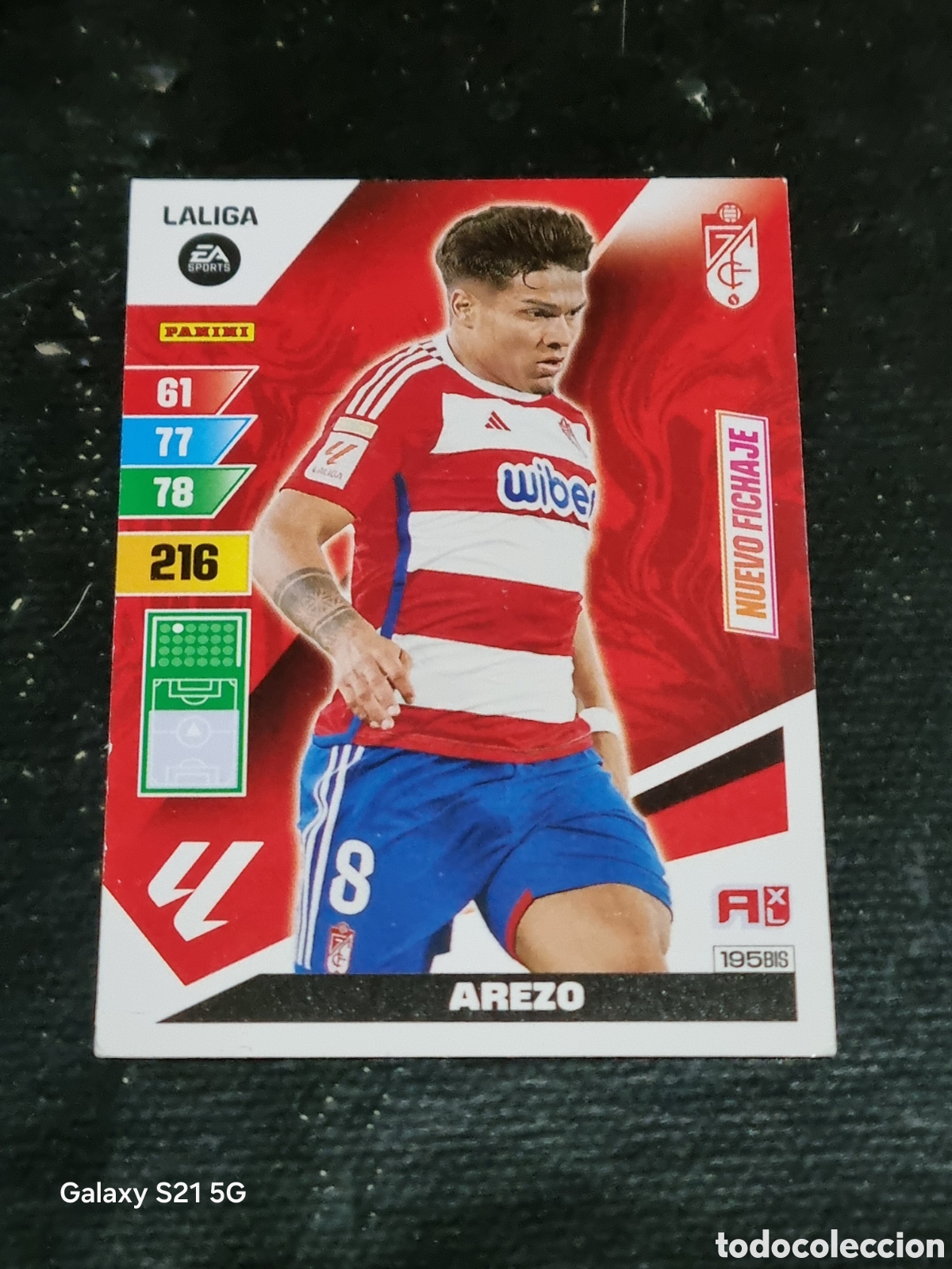 Trading Cards: 195 BIS - AREZO , GRANADA NUEVO FICHAJE ADRENALYN 2023-2024
