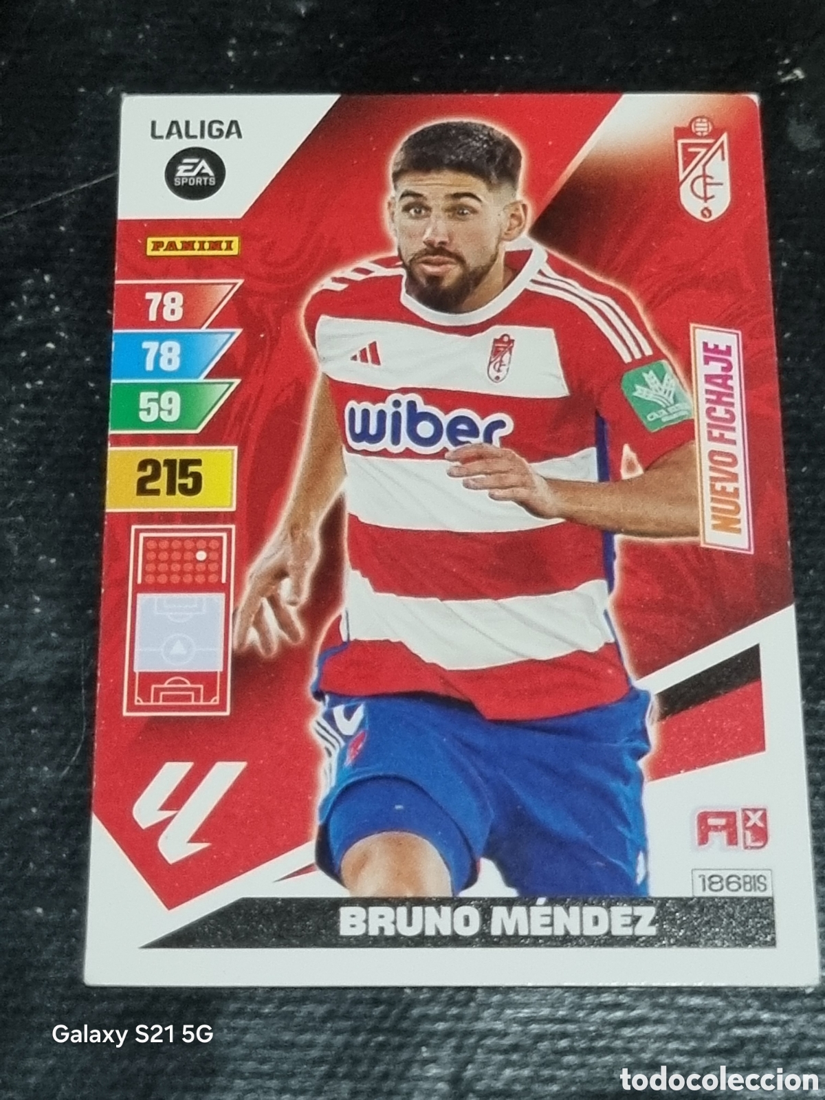 Trading Cards: 186 BIS - BRUNO MENDEZ, GRANADA NUEVO FICHAJE ADRENALYN 2023-2024