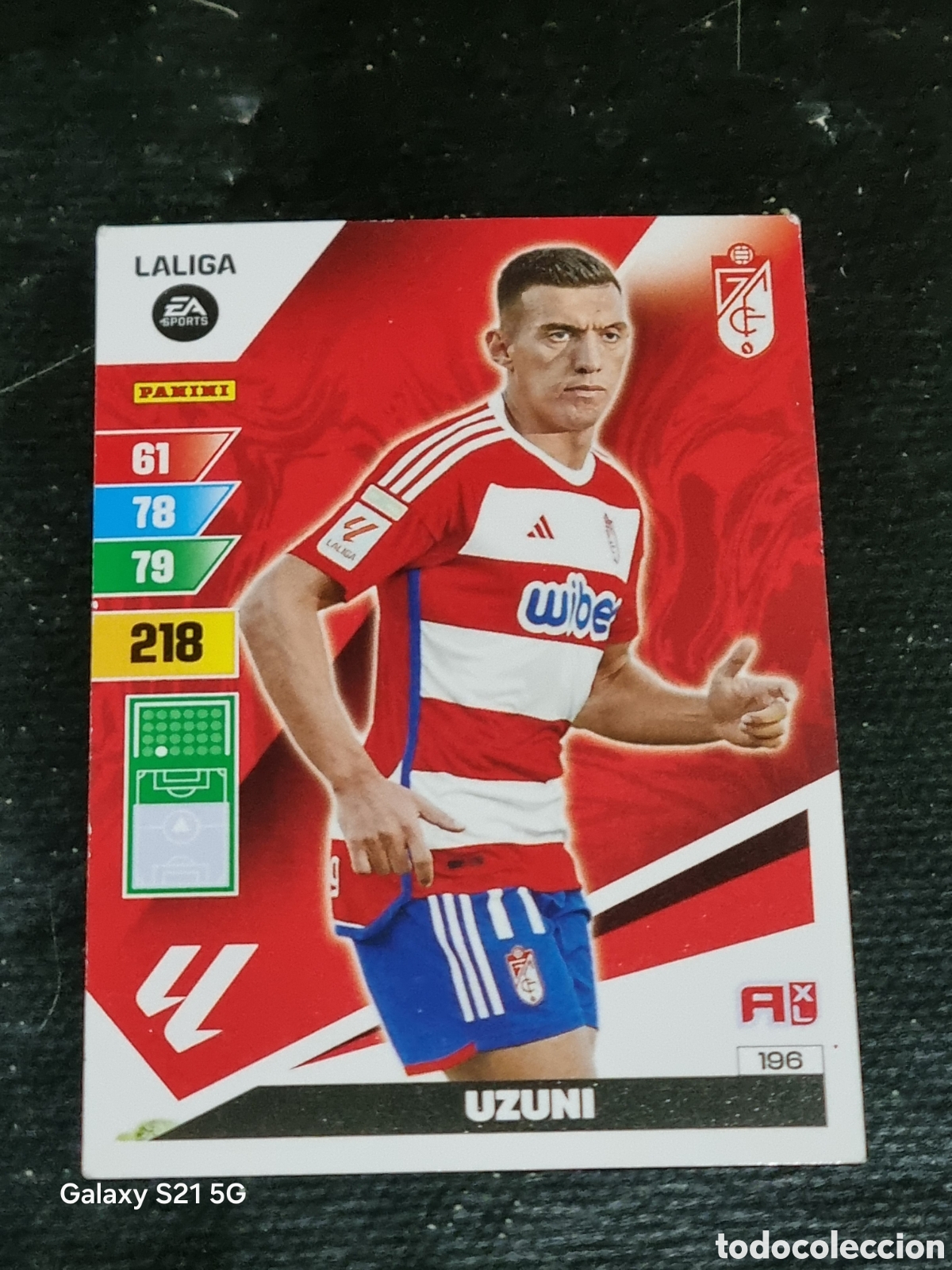 Trading Cards: 196 - UZUNI , GRANADA ADRENALYN 2023-2024