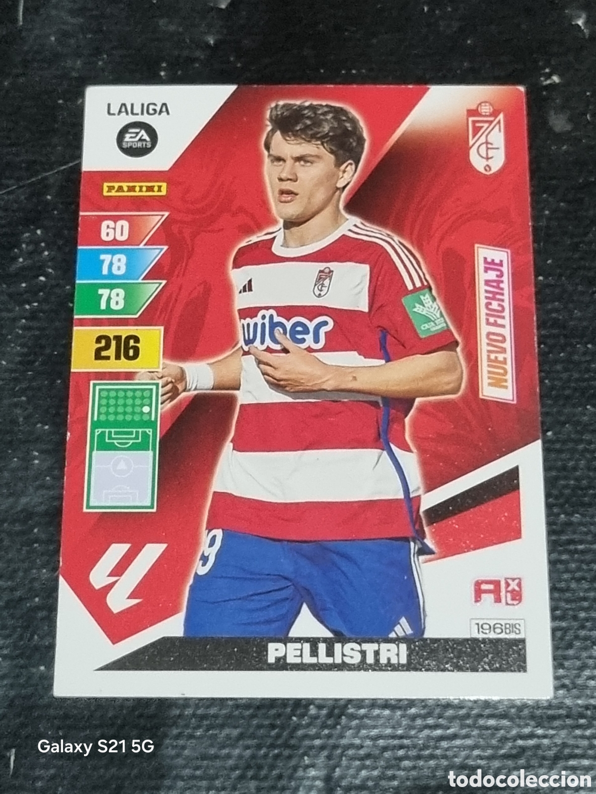 Trading Cards: 196 BIS - PELLISTRI , GRANADA NUEVO FICHAJE ADRENALYN 2023-2024
