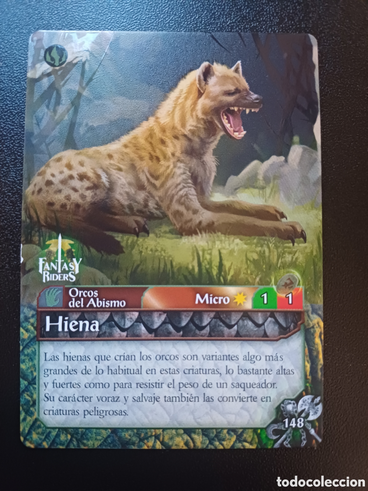 Trading Cards: #148 HIENA PANINI MICRO FANTASY RIDERS LA INVASION DE LOS GIGANTES 2019