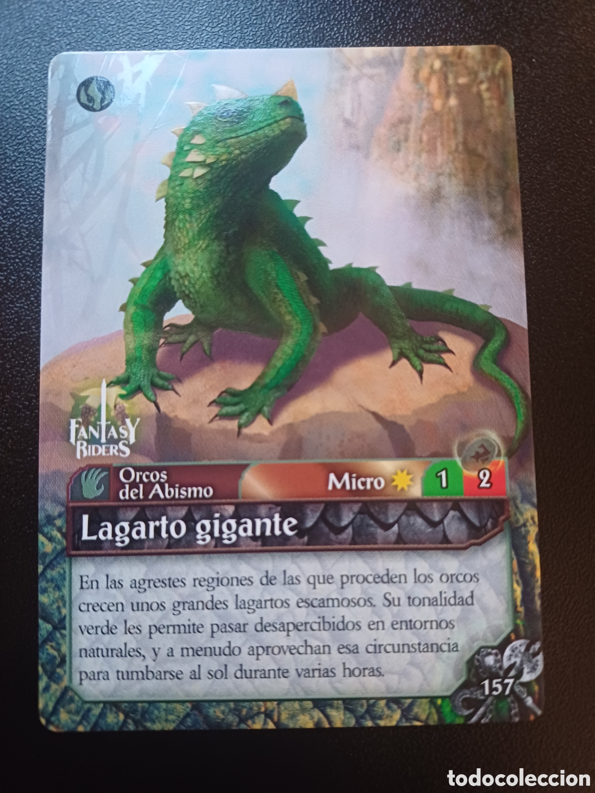 Trading Cards: #157 LAGARTO GIGANTE MICRO PANINI FANTASY RIDERS LA INVASION DE LOS GIGANTES 2019